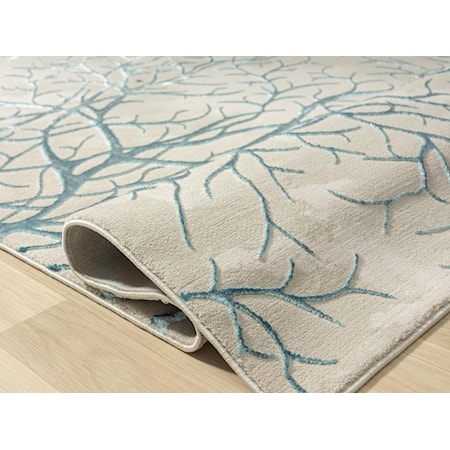 KSAMIL 5X8 TEAL TREE AREA RUG |