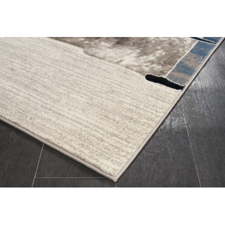 RHODES 5X8 BROWN/BLUE AREA RUG |