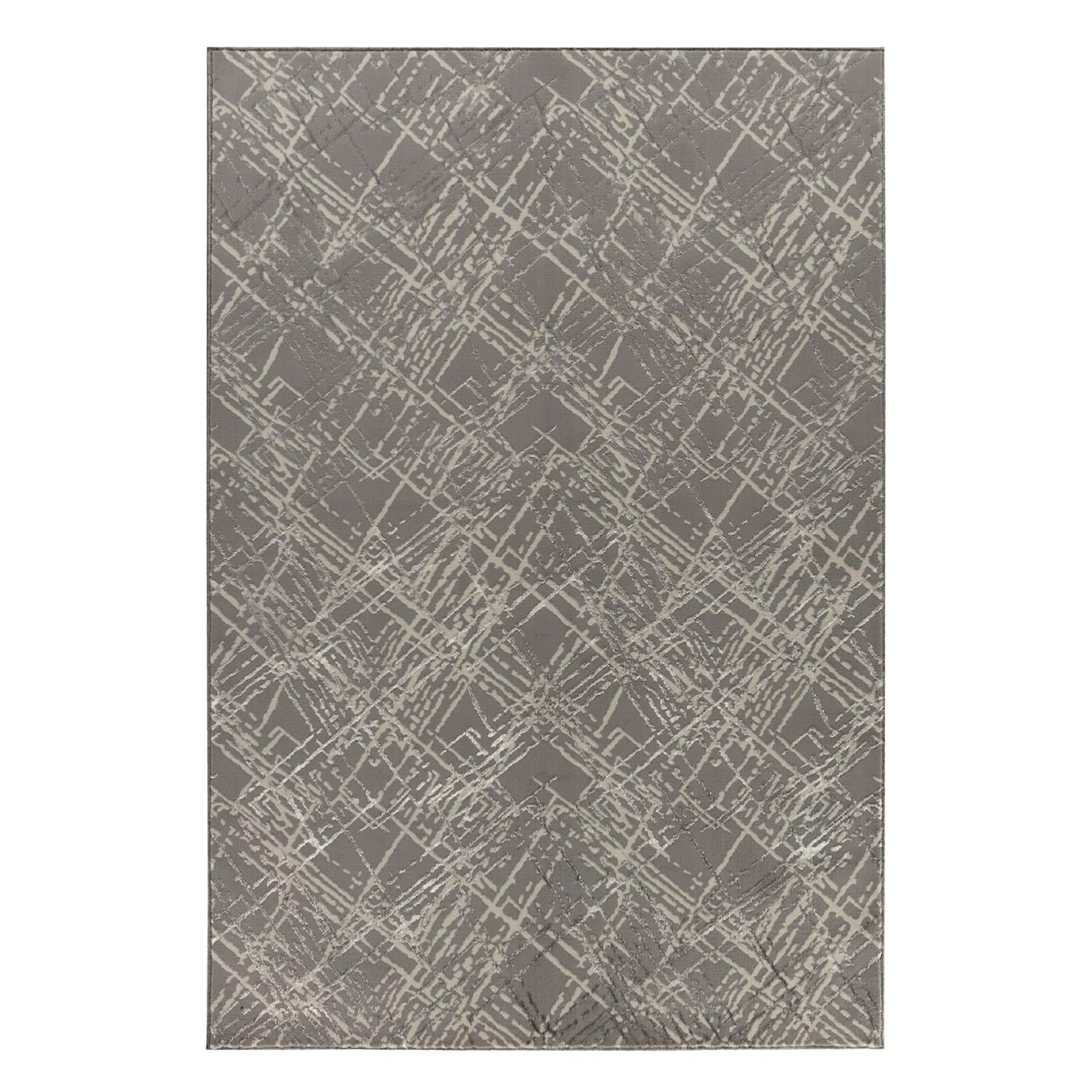 MDA Rugs Maz Collection MAZ 5X8 SILVER/GREY AREA RUG |