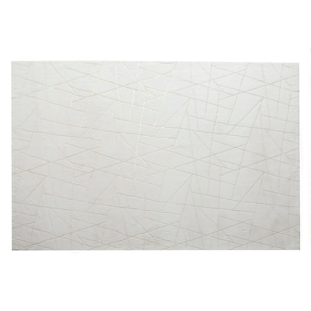 EMMA 8X10 WHITE SILVER AREA RUG |