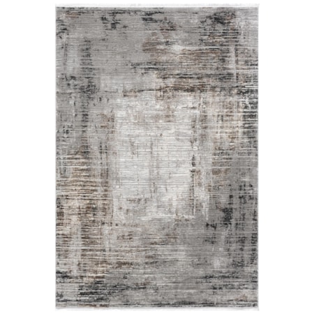 OBSESSION 5X8 BROWN BLACK AREA RUG |