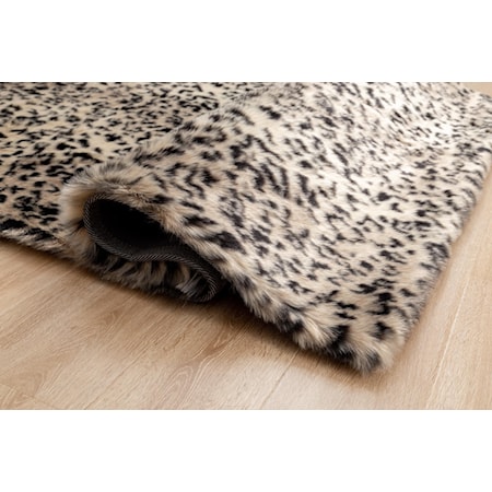 LUXURY 5X7 FAUX LEOPARD AREA RUG |