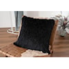 MDA Rugs Pillows SHAGGY 17 20X20 BLACK SHAG PILLOW |