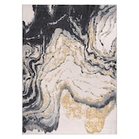 LELA BLACK/GOLD 8X11 AREA  RUG |