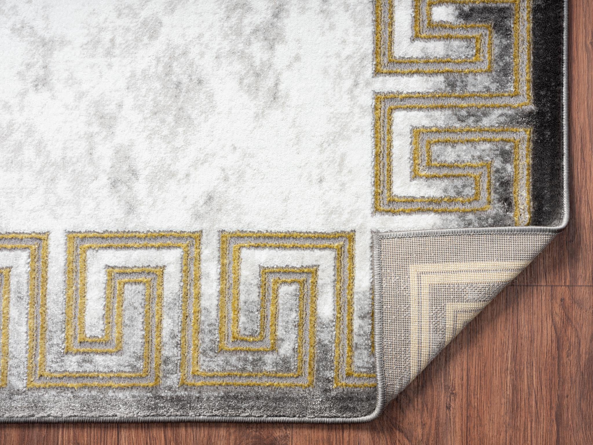 BROOKLYN 5X8 GOLD PATTERN AREA RUG |