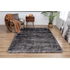 MDA Rugs Flokati Shag FLOKATI 5X7 BLACK GREY |