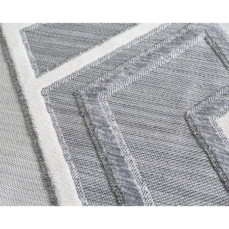 MILOS GREY/WHITE 5X8 AREA  RUG |