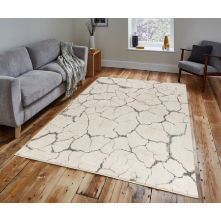 MAZ 8X11 CREAM/SILVER AREA RUG |