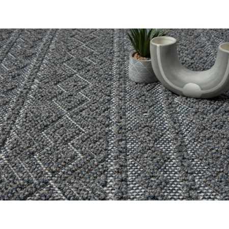 ENJOY DARK GREY BLUE 8X11 AREA RUG |