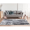 MDA Rugs Petra Collection PETRA 2X8 WHITE GREY AREA RUG |