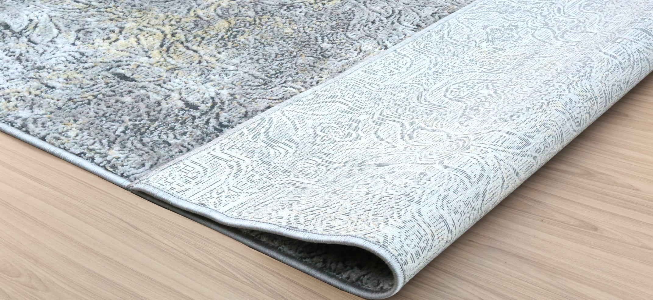 HYPNOS 5X8 GREY/RUST AREA RUG |