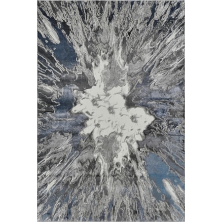 INSPIRE 2X8 GREY RED AREA RUG |