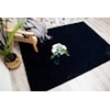 MDA Rugs Rabbit Collection FAUX RABBIT NAVY PILLOW |