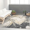 MDA Rugs Lela Collection LELA BLACK/GOLD 8X11 AREA  RUG |