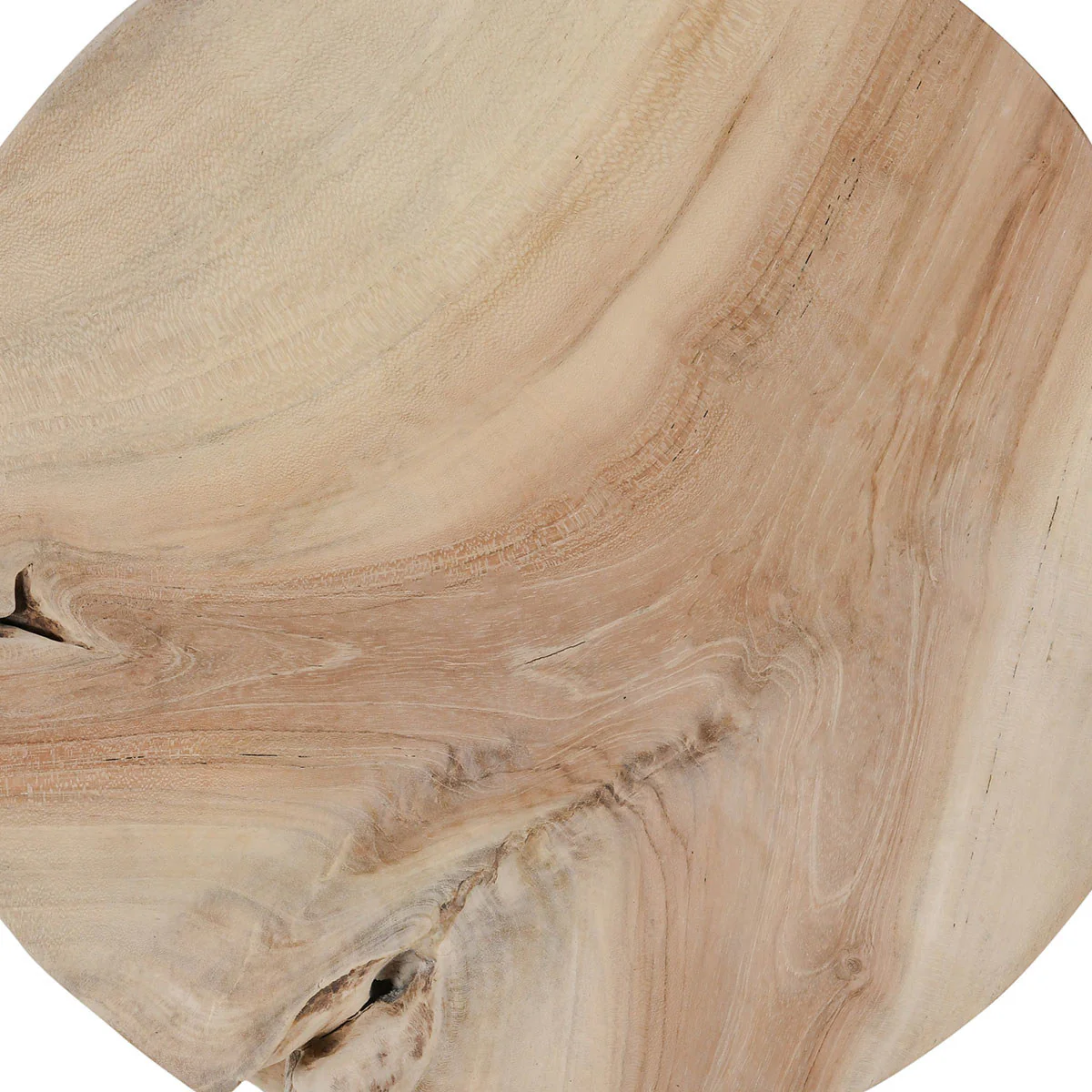 Solid Wood Round Accent Table