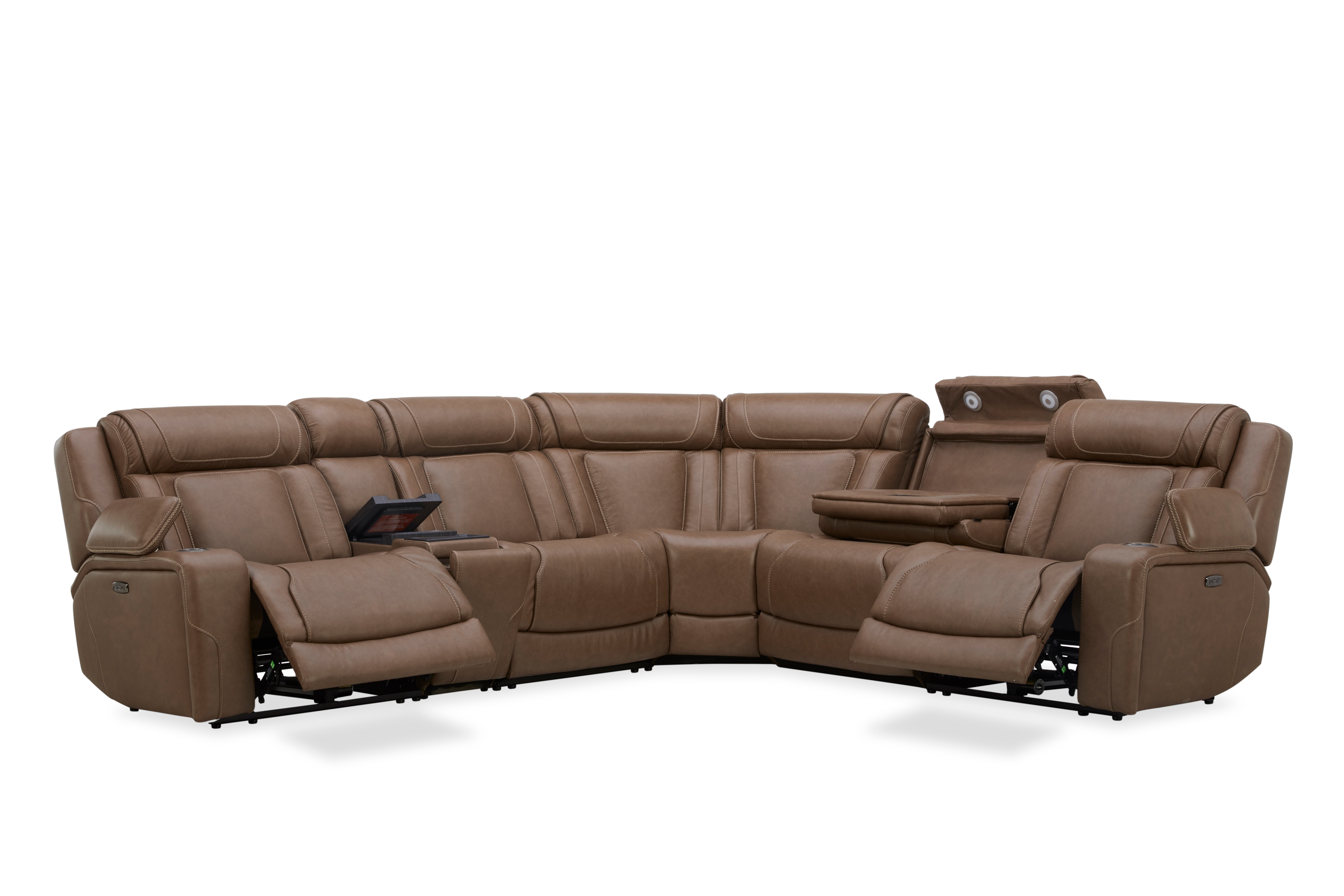 Power Sectional Chestnut