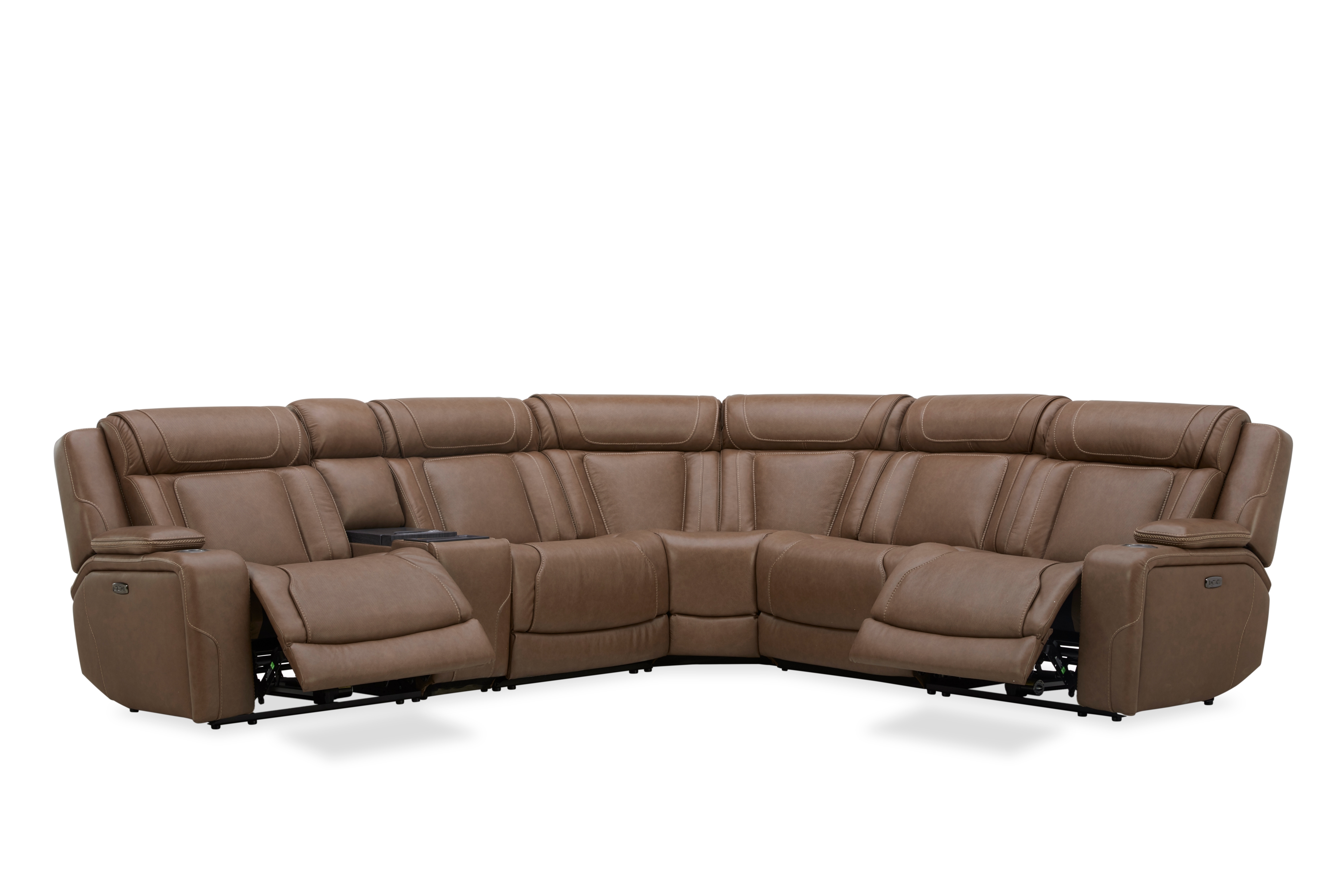 Power Sectional Chestnut