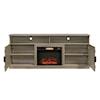 Elements International TV Stands w/Fireplace TV STAND WITH FIREPLACE