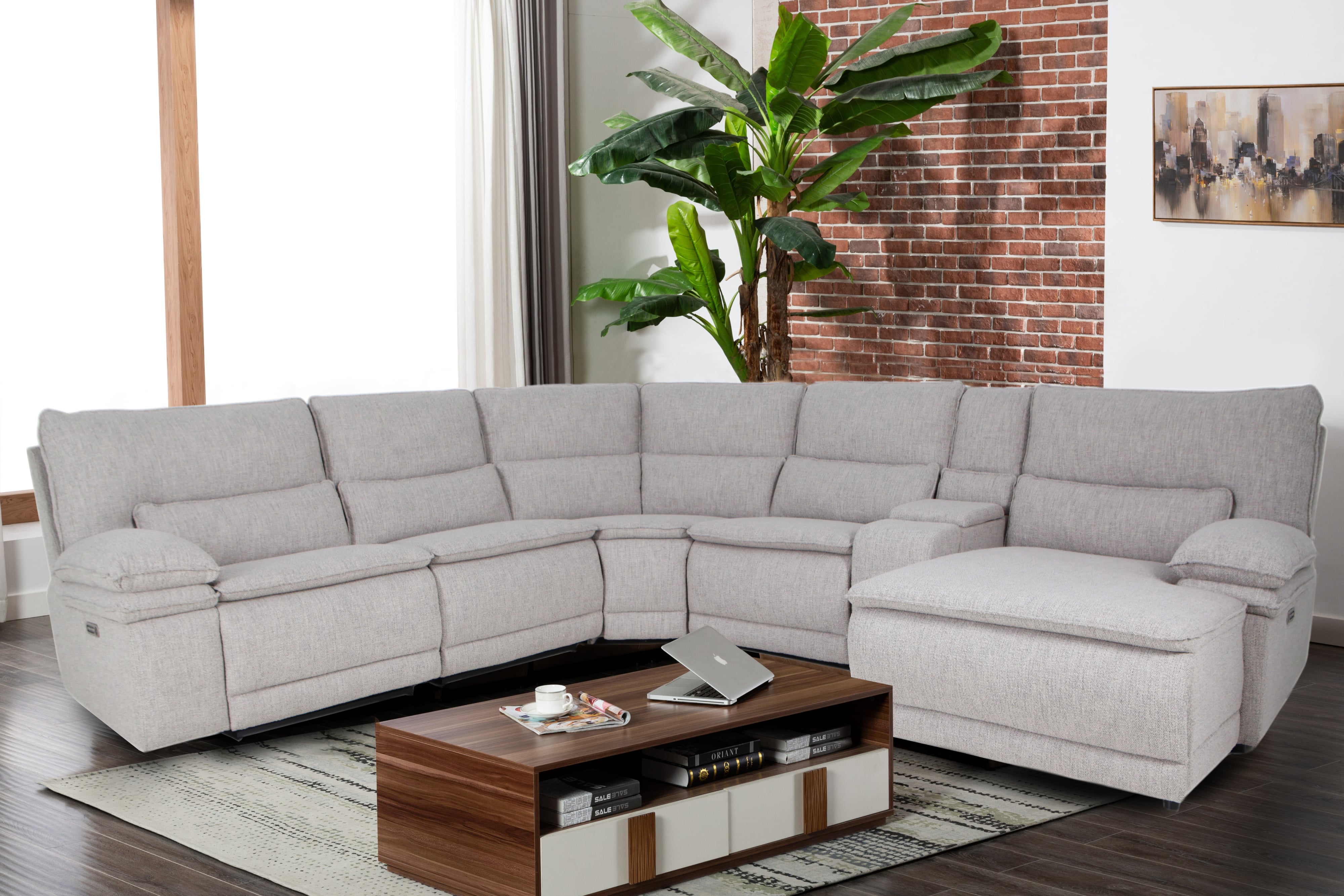 H317 Brookdale 6 PIECE RECLINING SECTIONAL