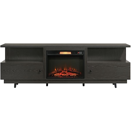 TV STAND WITH FIREPLACE