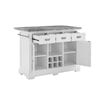 Steve Silver Colmar Kitchen Island with 2 Stools