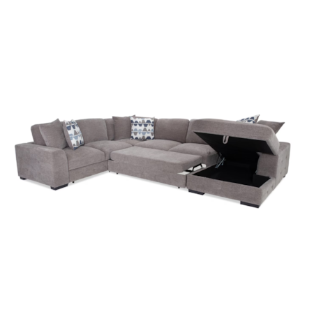 3 Piece RAF Chaise Sectional