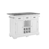 Steve Silver Colmar Kitchen Island with 2 Stools