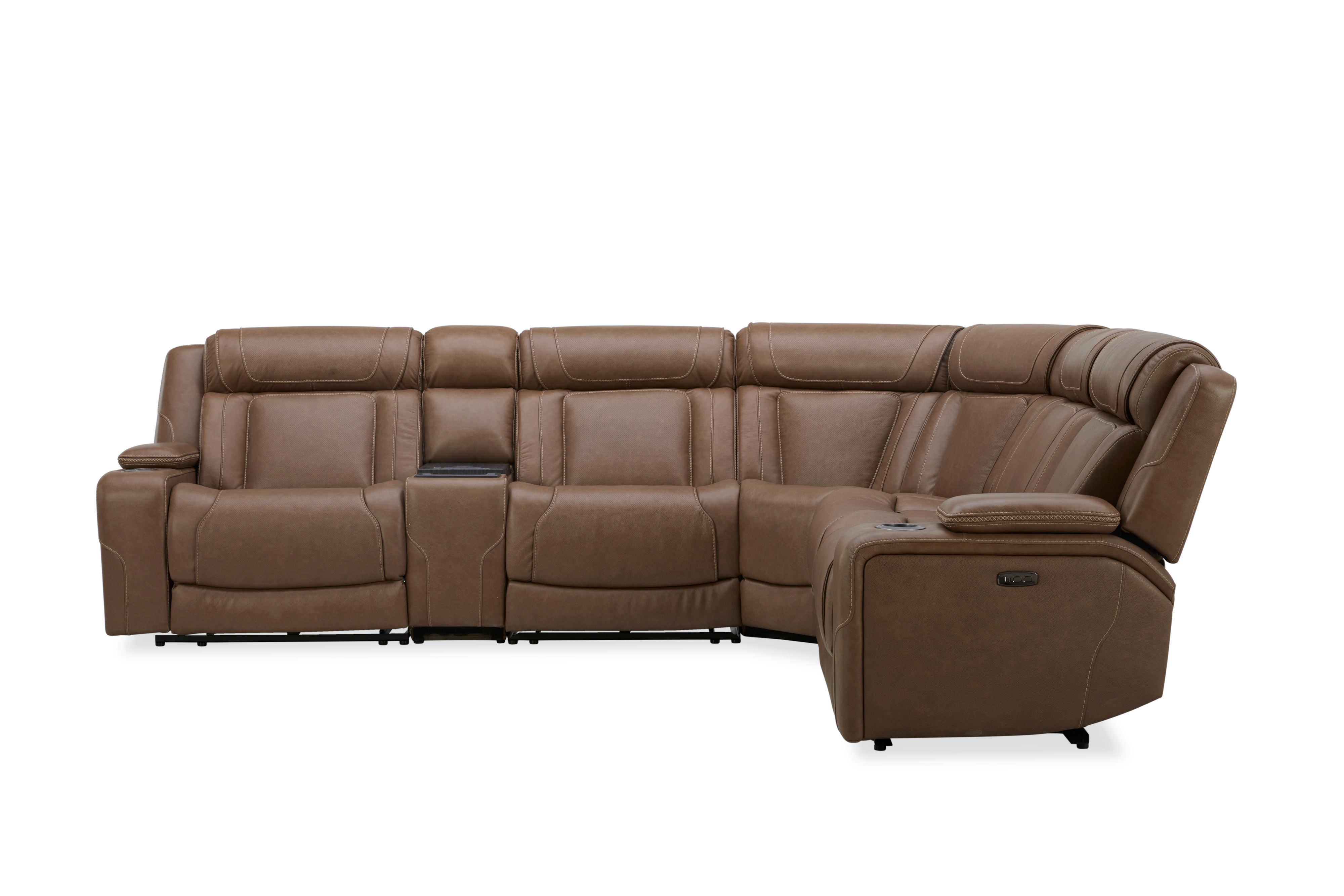 Power Sectional Chestnut