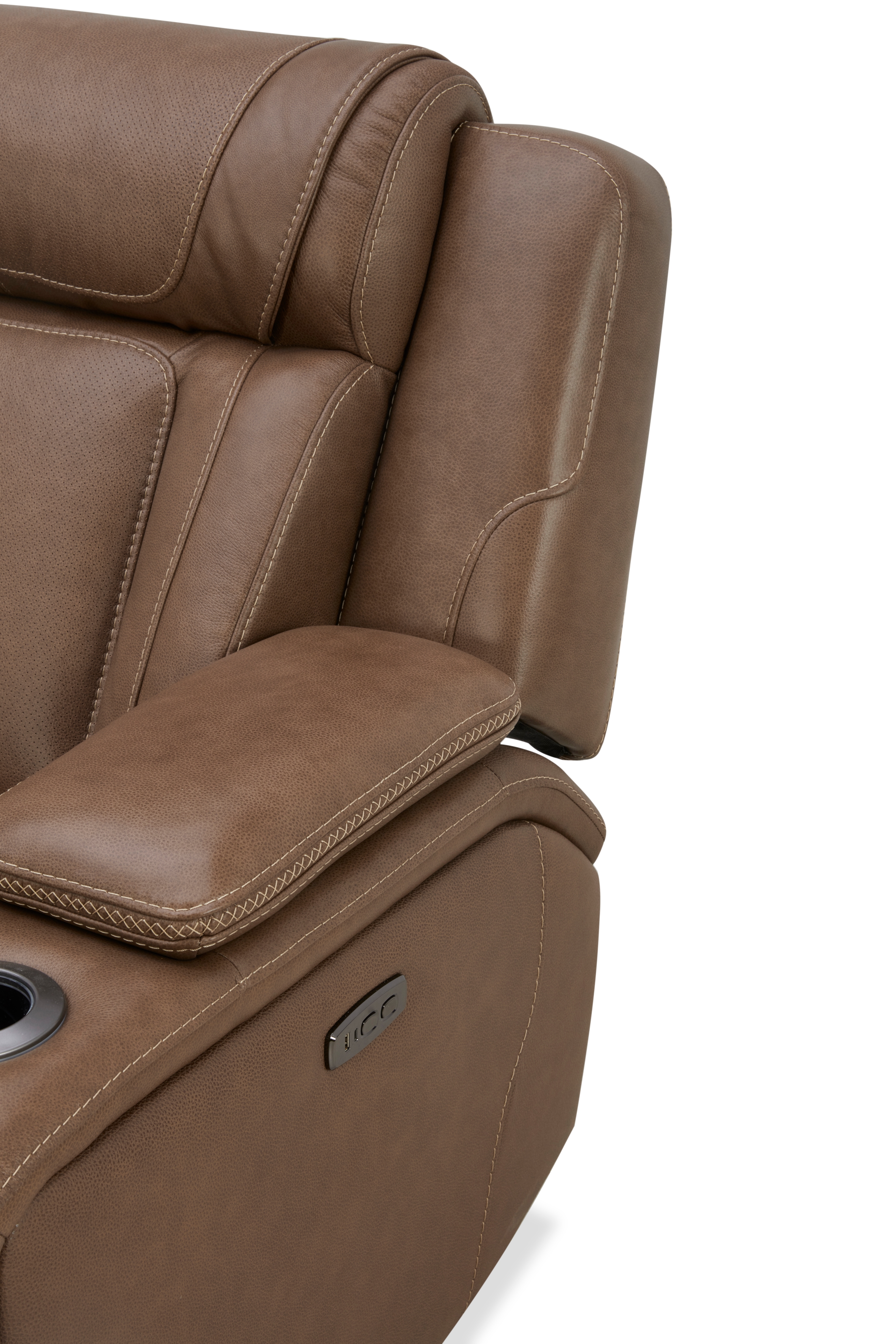 Power Loveseat Chestnut