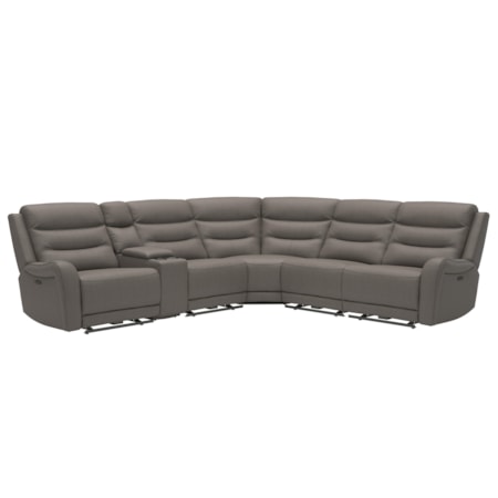 Power Reclining Sectional Slate