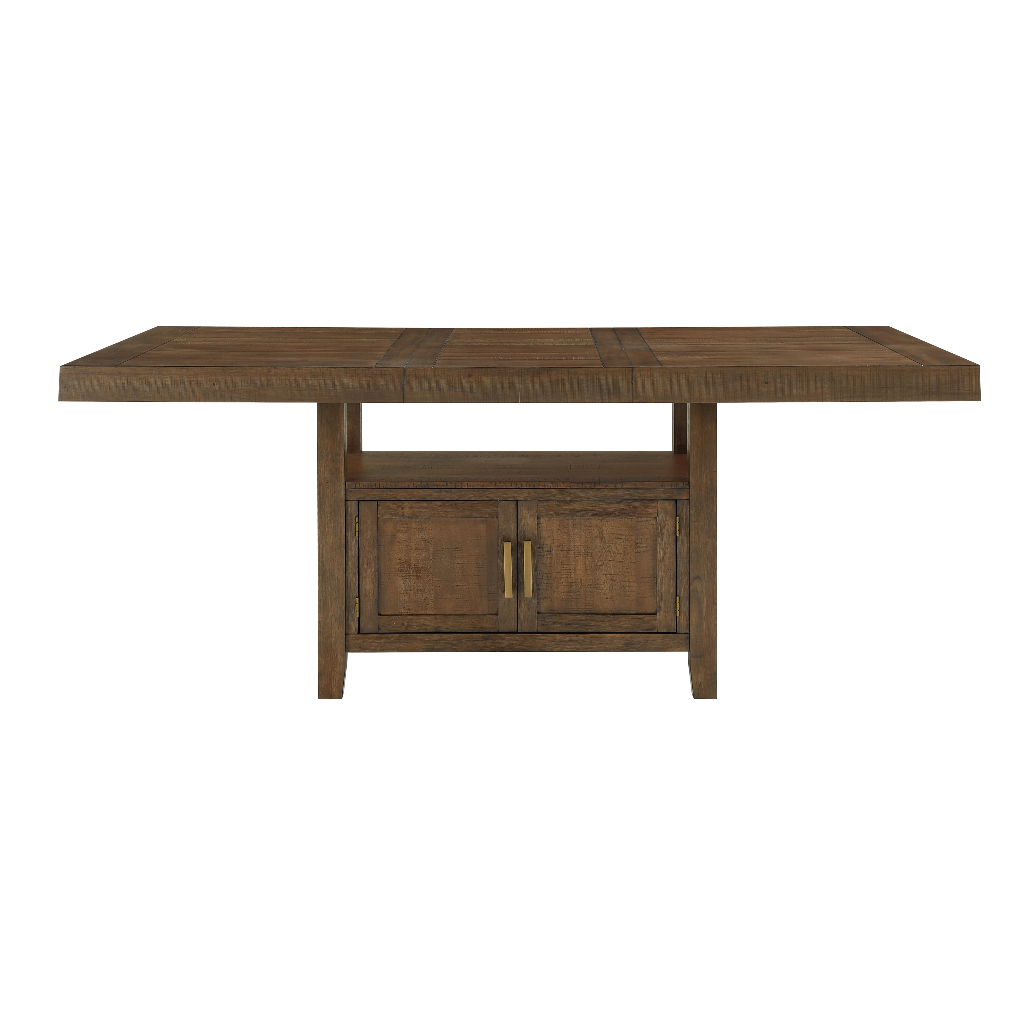 7 Piece Counter Height Dining Set Brown