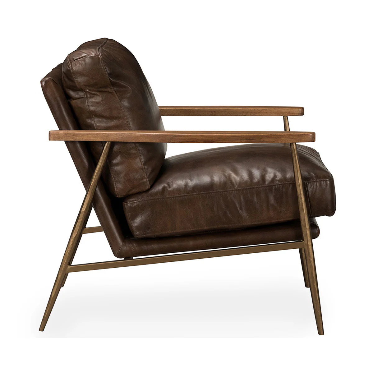 Leather Club Chair Brown