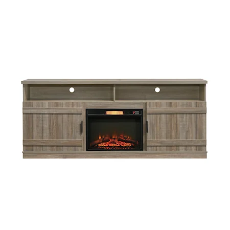 TV STAND WITH FIREPLACE