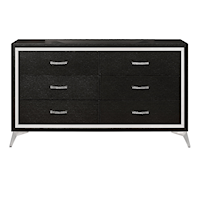 Contemporary Dresser with Six Drawers