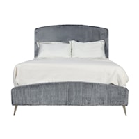 Contemporary Kailani King Bed Upholstered