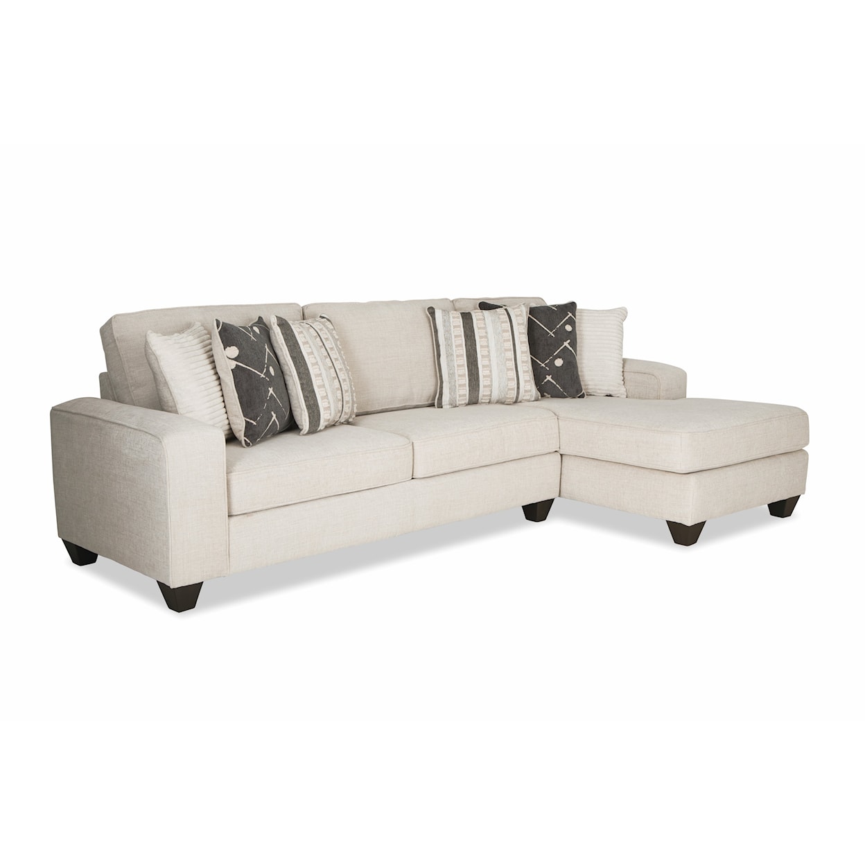 Albany 0462 2PC BEIGE RAF CHAISE SECTIONAL
