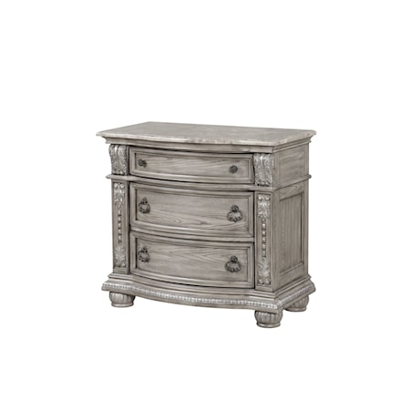 Nightstand with Marble Top