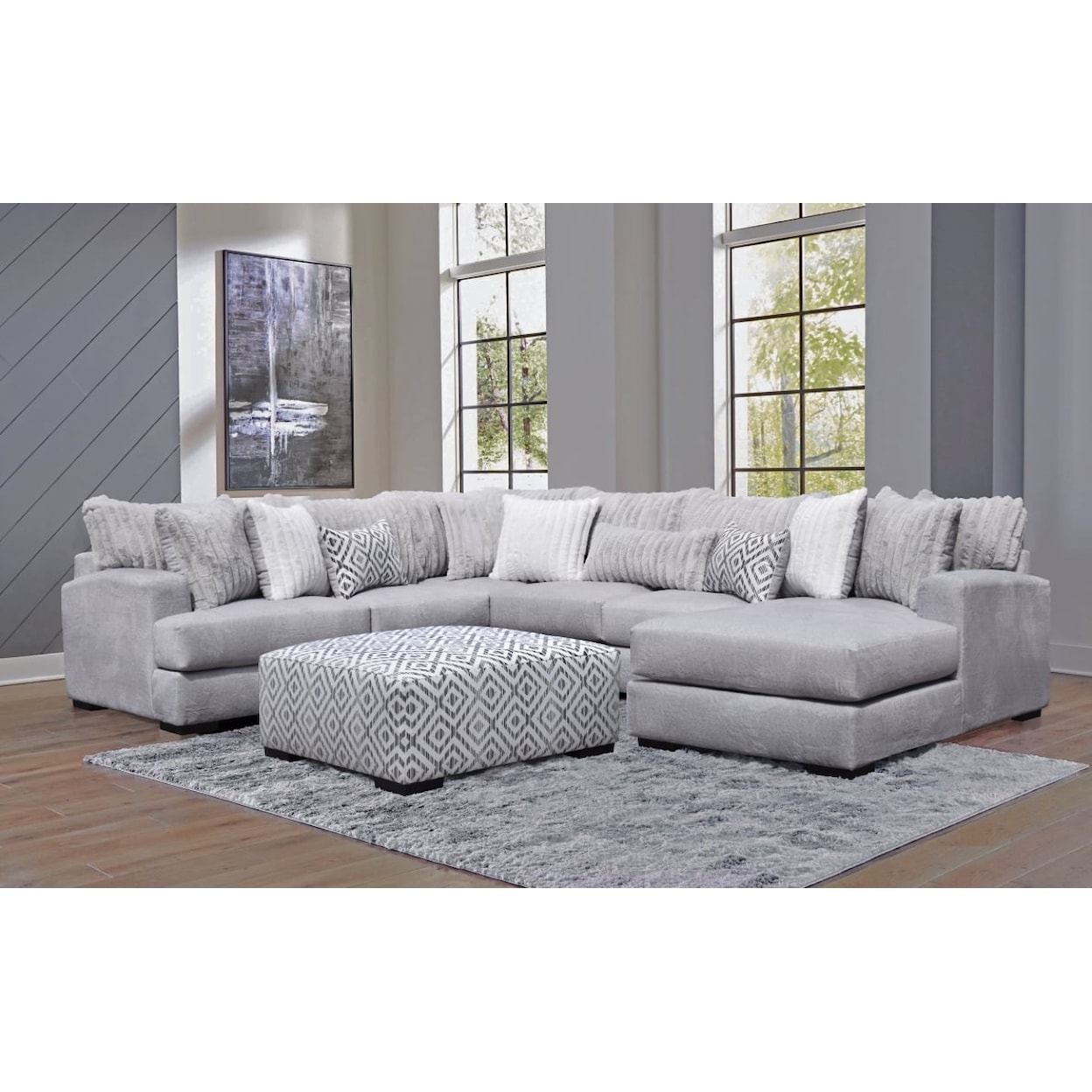 Bravo OWEN 3PC RAF Chaise Sectional