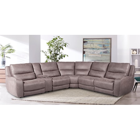 Power Reclining Sectional 6 Pc