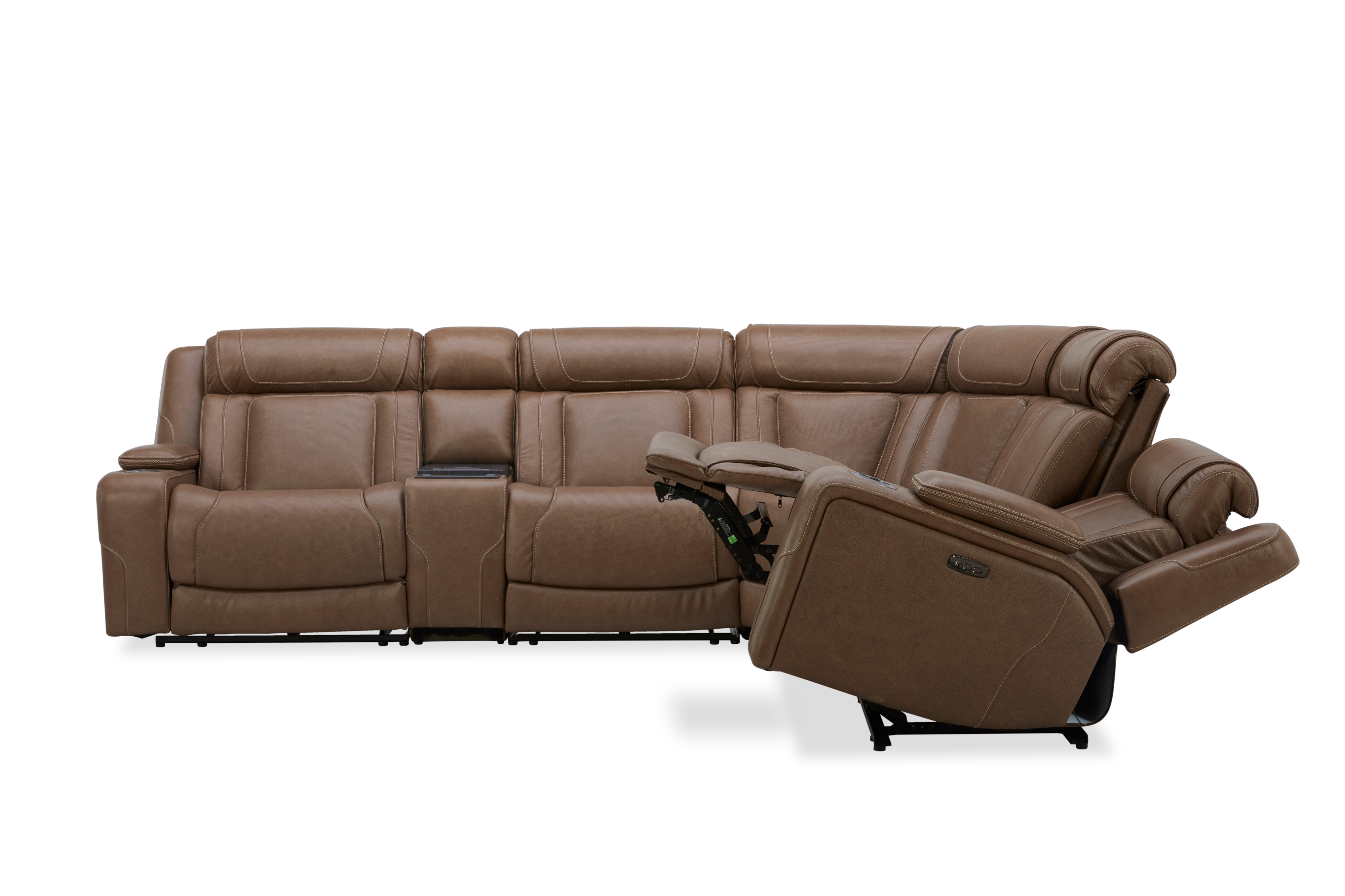 Power Sectional Chestnut