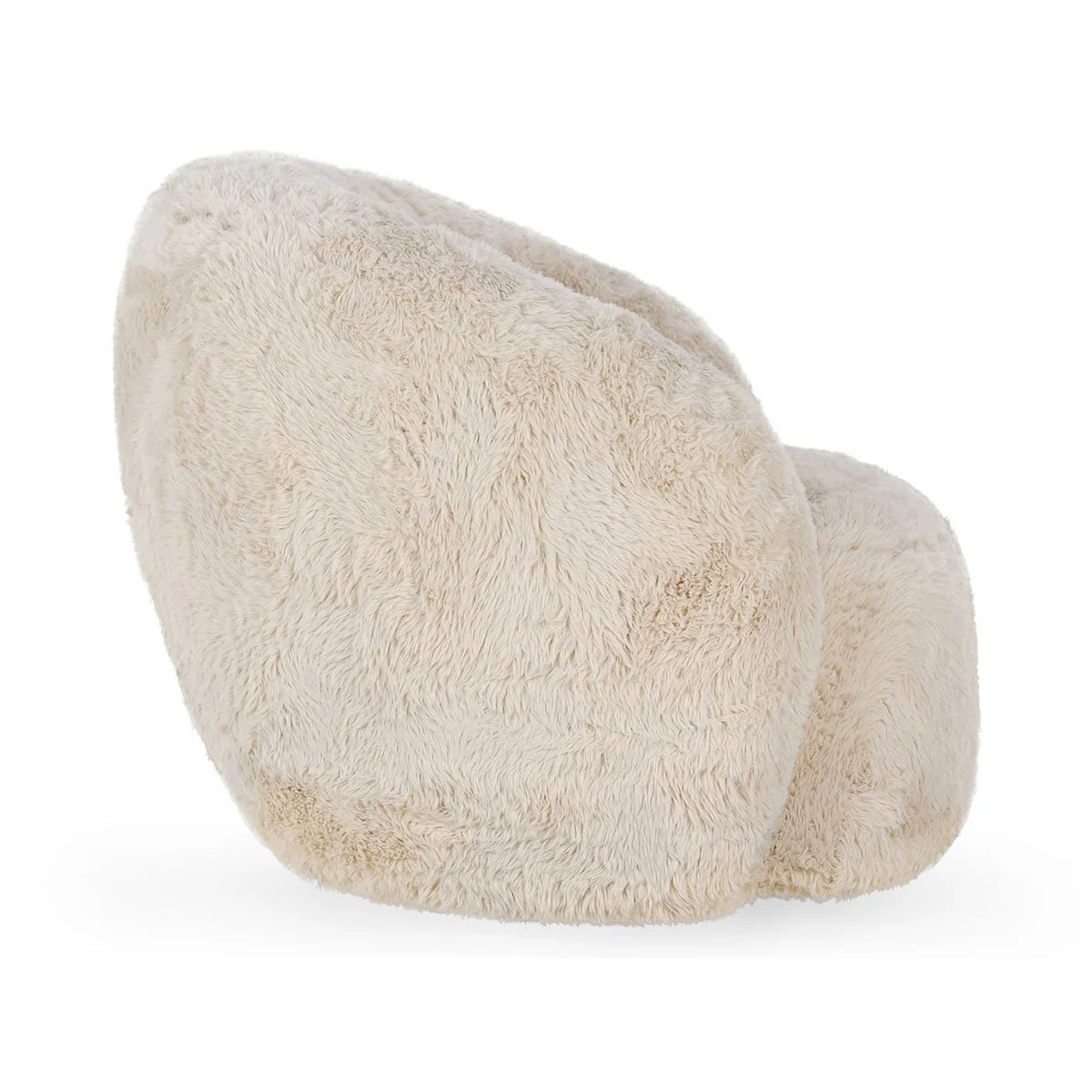 Plush Swivel Accent Chair Sand