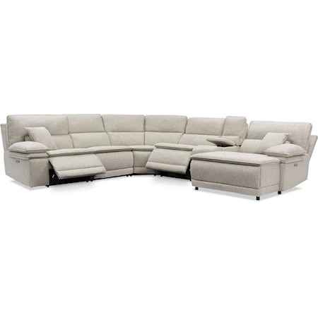 6 PIECE RECLINING SECTIONAL