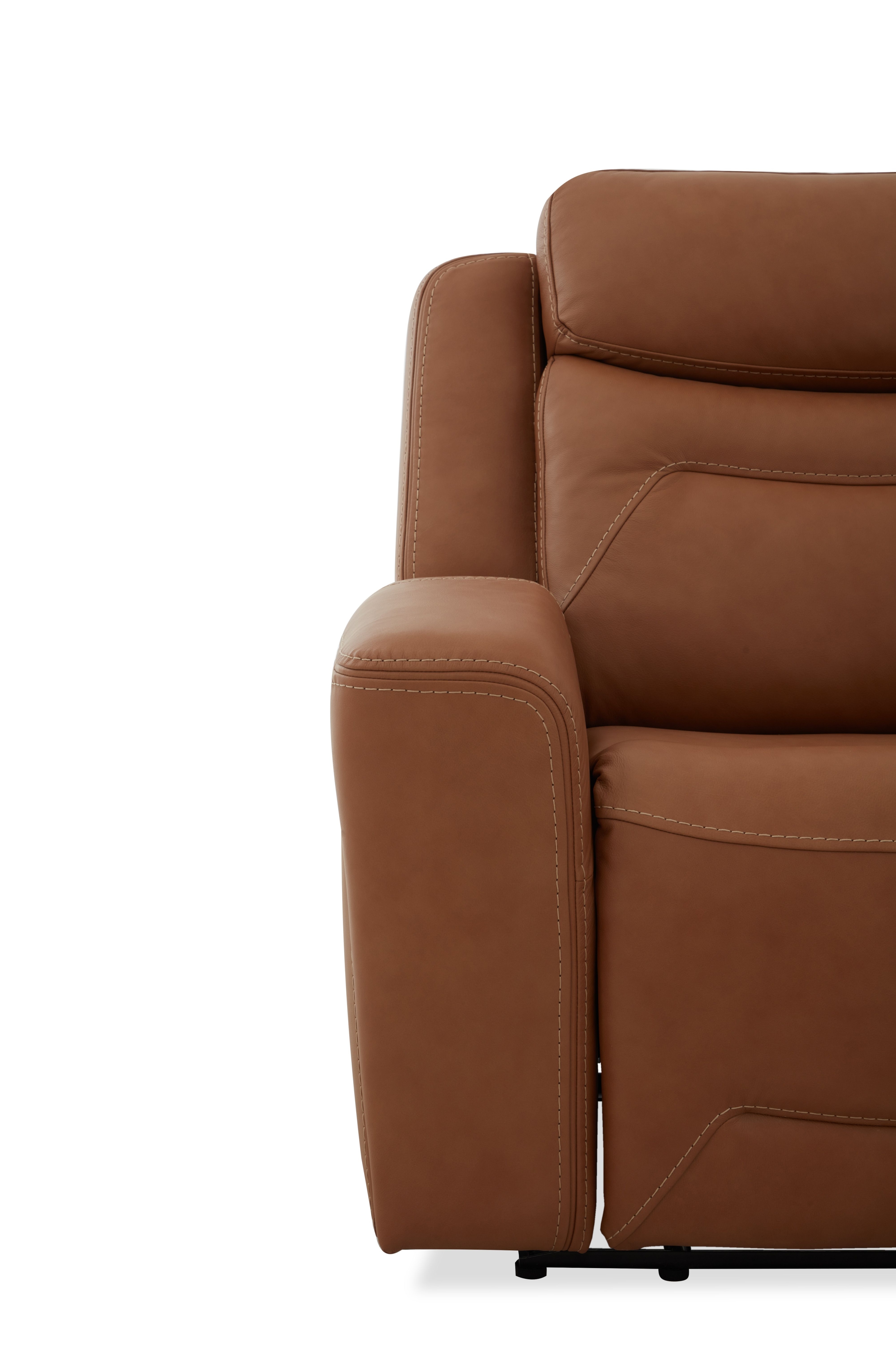 Keystone Furniture Aline Reclining Loveseat Butternut
