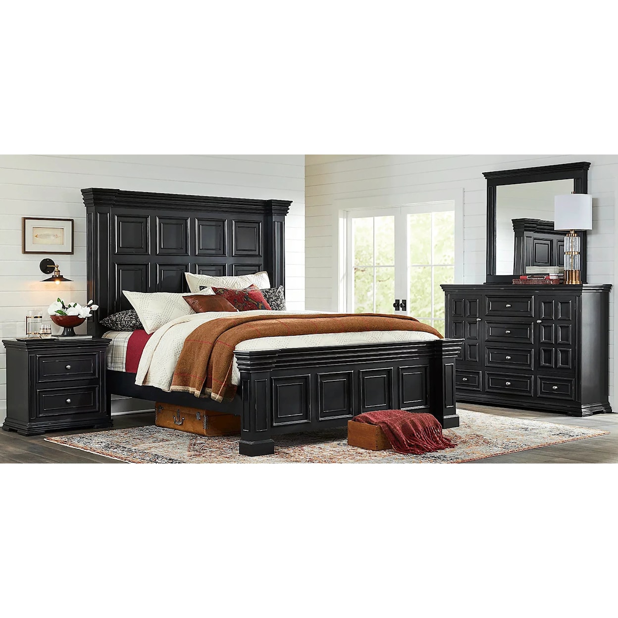 H317 6000 6PC QUEEN BEDROOM BLACK