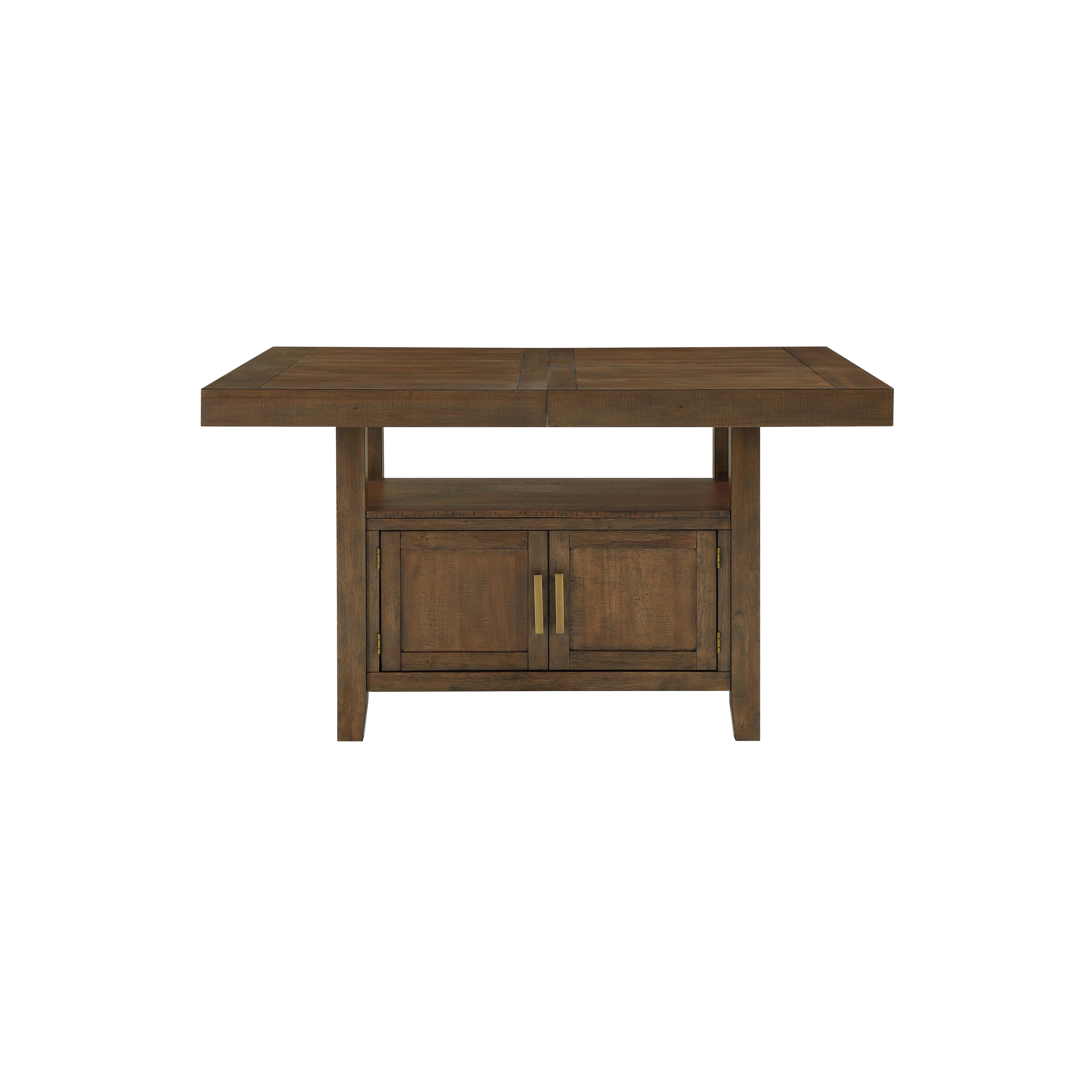 7 Piece Counter Height Dining Set Brown