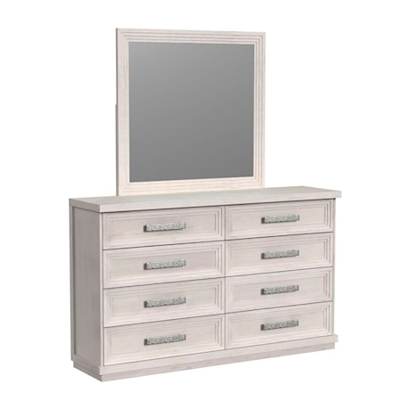 Dresser &amp; Mirror Set