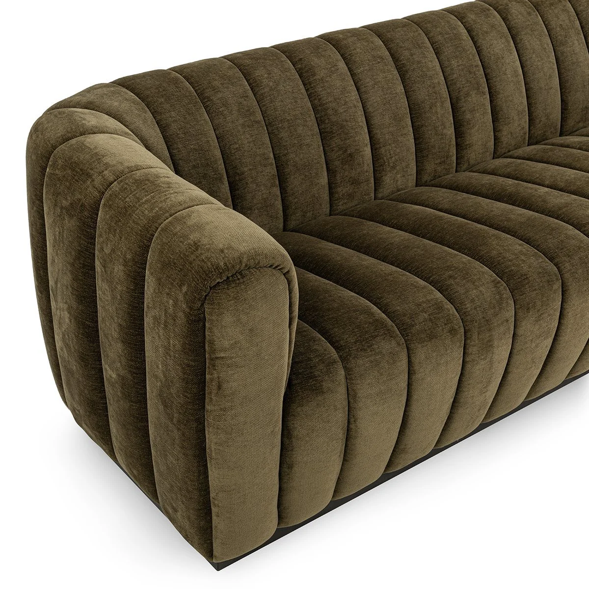 Vanty Upholstered Sofa Olive Green