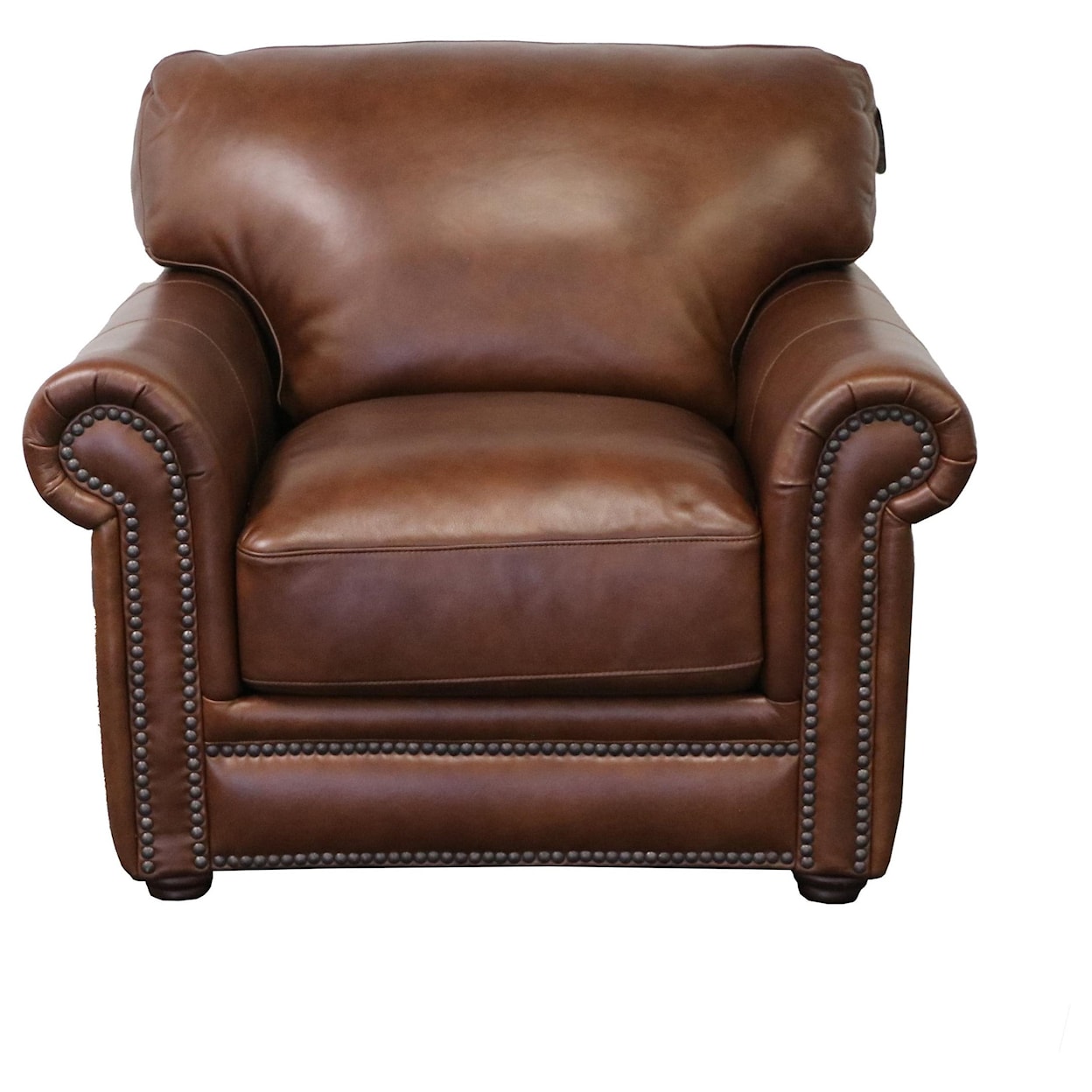 Futura Leather Derrick Chestnut Leather Chair