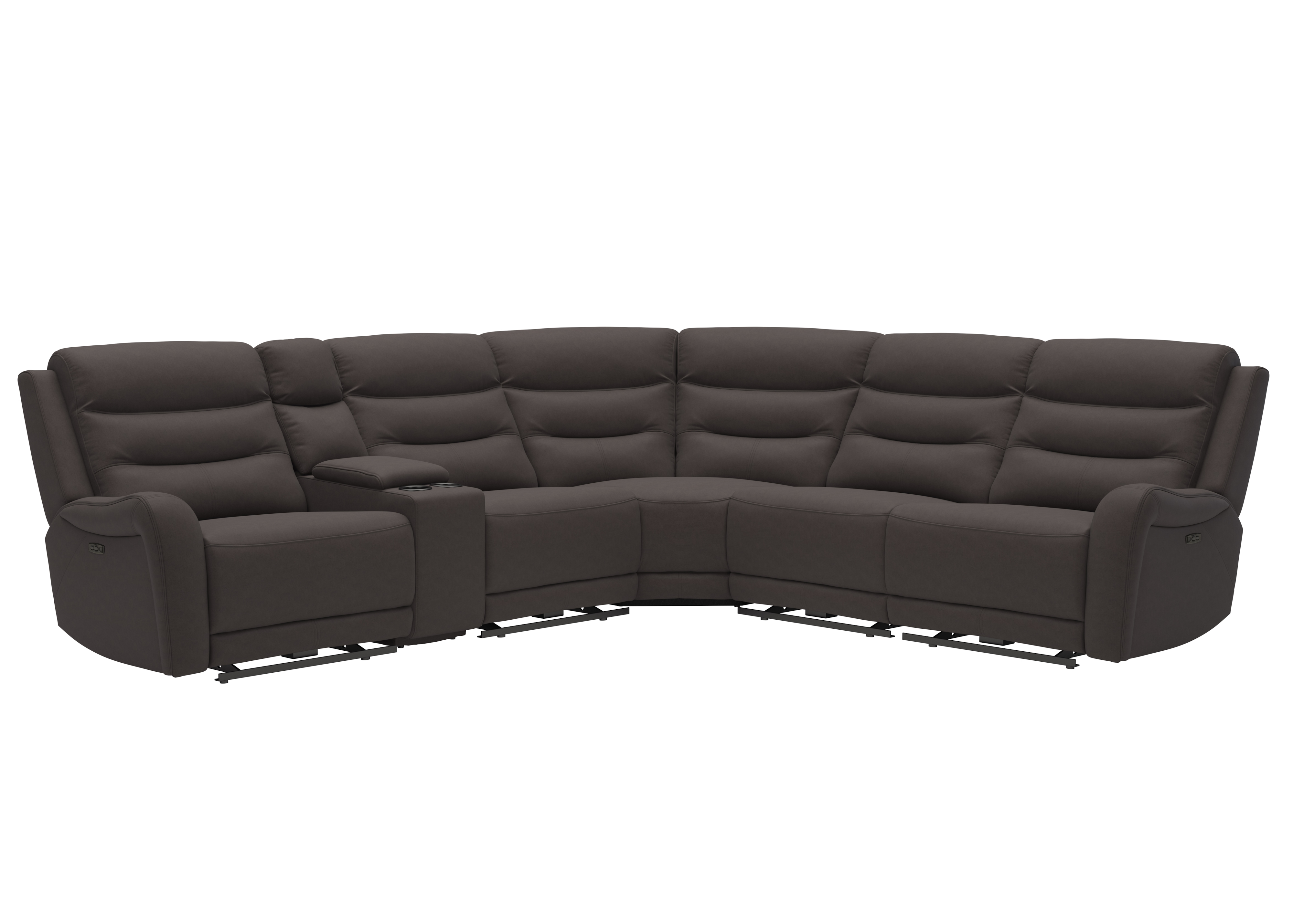 Power Reclining Sectional Mocha