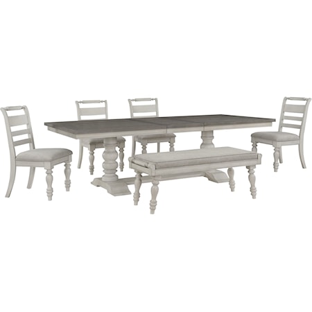 6PC Dinette w/Bench